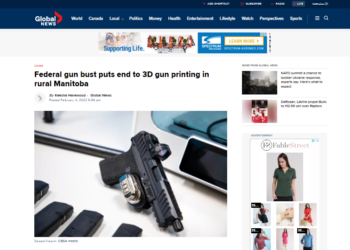 Federal gun bust puts end to 3D gun printing in rural Manitoba - Winnipeg Globalnews.ca.